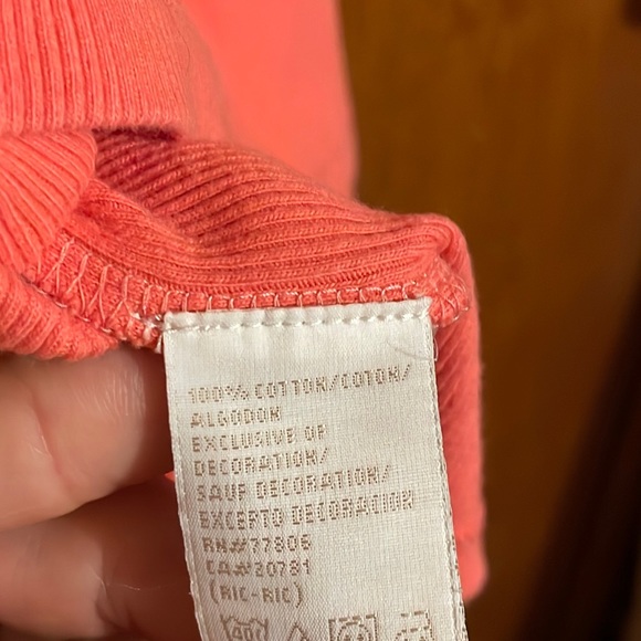 •TOMMY HILFIGER•CORAL RIBBED CROCHET STRAPS NECKLINE TANK TOP BLOUSE SIZE XL EUC - Picture 7 of 7